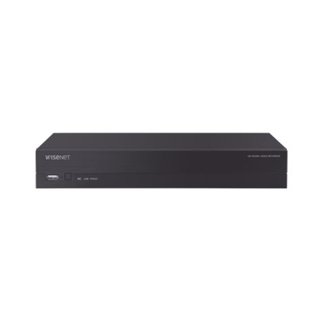 Nvr 8 Canales Soporta Hasta 8mp / H.265 / P2p Wisenet / 8 Puertos Poe Plug And Play.