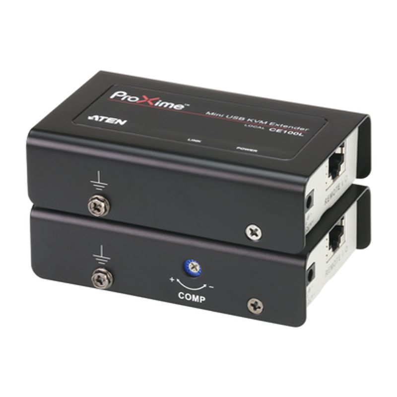 Mini Consola Extensora Usb Vga Cat5 Usb De Hasta 320 Pies /w/(ee.uu./reino Unido/ue/salida) Adp. Aten