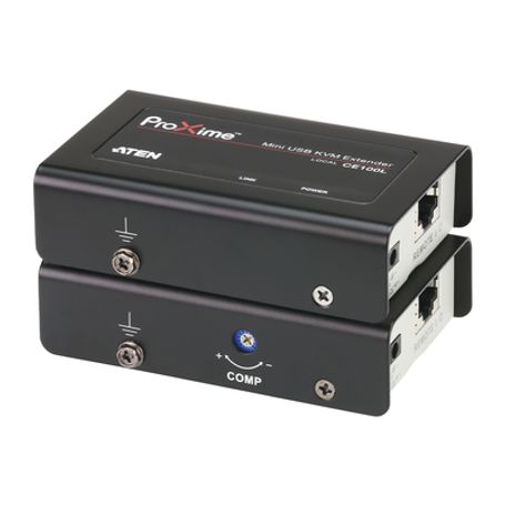 Mini Consola Extensora Usb Vga Cat5 Usb De Hasta 320 Pies /w/(ee.uu./reino Unido/ue/salida) Adp. Aten