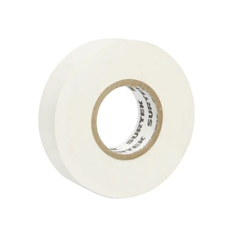 cinta para aislar color blanco de 19 mm x  18 metros  fabricada en pvc  adhesivo acrilico