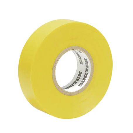 Cinta Para Aislar Color Amarilla De 19 Mm X  18 Metros / Fabricada En Pvc / Adhesivo Acrilico.
