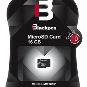 memoria micro sd blackpcs mm1010116