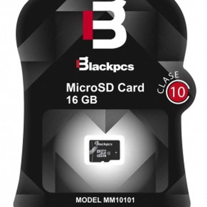 Memoria Micro SD Blackpcs MM1010116 16 GB 30 MB/s Negro Clase 10 TL1 