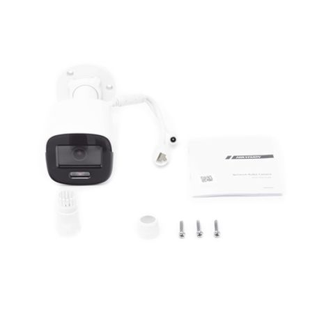 Bala Ip 2 Megapixel / Imagen A Color 24/7 / Poe / Lente 2.8 Mm / Luz Blanca 30 Mts / Exterior Ip67 / Dwdr