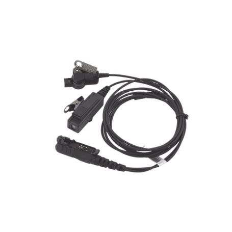 Micrófono De Solapa Con Audifono Ajustable Al Oido. Para Radios Dp2400 Dp2600 Xpr3300 Xpr3500 Dp3441 Xir P6600 Xir P6620 Xir E86