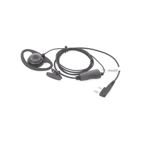 Micrófono De Solapa Con Gancho Auricular En Forma De D Para Radios Kenwood Tk3230/3000/3402/3312/3360/3170nx240/340/220/320/420