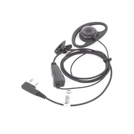 Micrófono De Solapa Con Gancho Auricular En Forma De D Para Radios Kenwood Tk3230/3000/3402/3312/3360/3170nx240/340/220/320/420