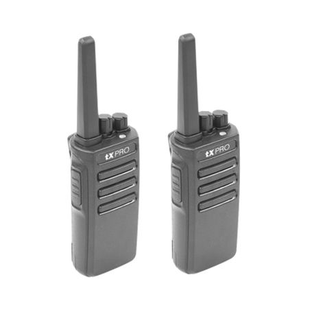 duo de radios portatiles uhf 5w de potencia scrambler de voz alta cobertura 400470 mhz