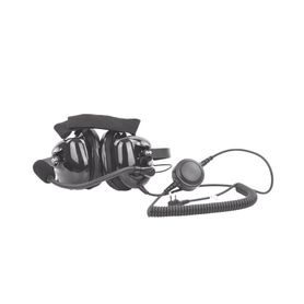 auriculares con orejeras acolchonadas de gel con micrófono flexible con cancelación de ruido para radios kenwood tk323030003402