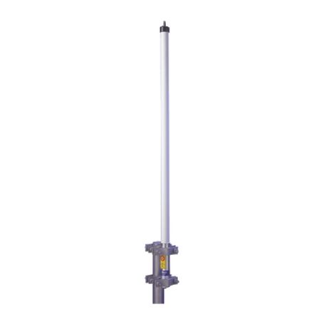 antena base uhf 470490 mhz fibra de vidrio 9 db de ganancia serie hd para climas dificiles 