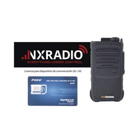 kit de radio te390v2  licencia nxradioterminal anual  sim telcel 1gb193011