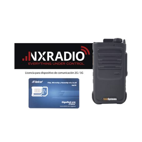 Kit De Radio Te390v2  Licencia Nxradioterminal Anual  Sim Telcel 1gb