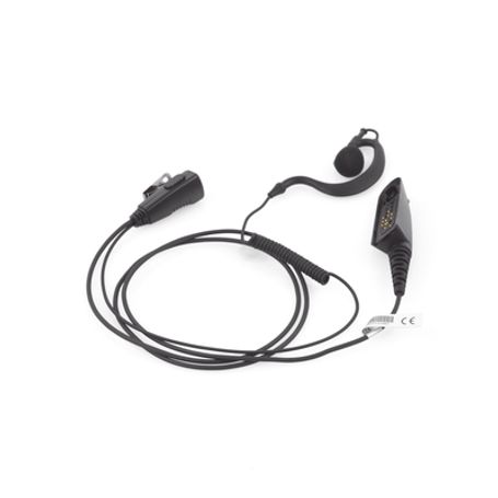 Micrófono De Solapa Con Audifono Ajustable Al Oido. Para Radios Ht750/1250/1550/pro5150/5550/7150