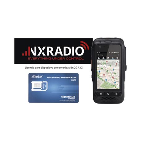 Kit Radio Te580plus  Licencia Nxradioterminal  Sim Telcel 1gb
