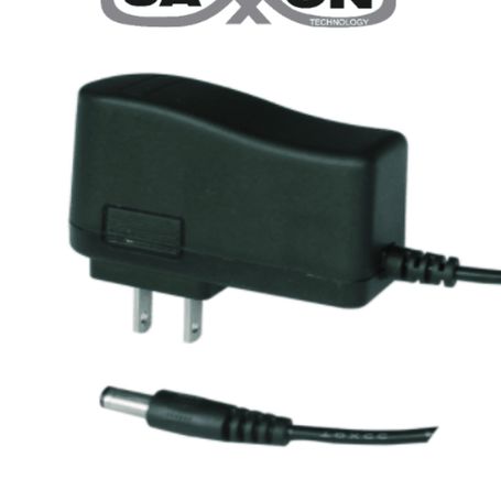 Saxxon Psu12005e  Fuente De Poder Regulada De 12 Vcc  0.5 Amper/ Conector Macho/ Especial Para Camaras De Cctv/ Consumo De 5w/