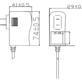 saxxon psu12005e  fuente de poder regulada de 12 vcc  05 amper conector macho especial para camaras de cctv consumo de 5w8697