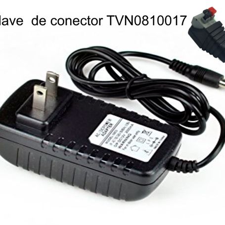 Saxxon Psu1202e  Fuente De Poder Regulada De 12 Vcc  2 Amperes/ Con Cable De 1.2 Metros/ Conector Macho/ Especial Para Camaras D