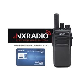 kit de radio txr50a4g  licencia anual nxradioterminal  sim telcel 1gb193013