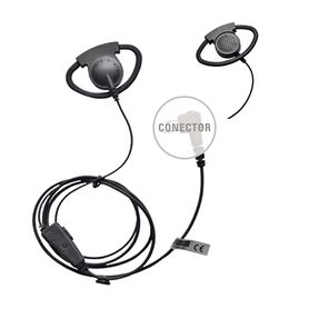 micrófono de solapa con gancho auricular ajustable en forma de d para radios kenwood tk323030003402331233603170nx24034022032042