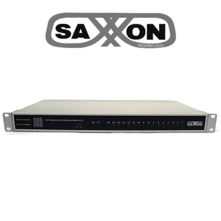 Saxxon Psu1220d18us  Fuente De Poder Profesional Regulada De 18 Canales/ Montaje En Rack/ Salida Ajustable De 12 Vdc A 13.8 Vdc/