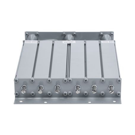 Duplexer Syscom En Uhf 6 Cav. 490520 Mhz 50 Watt 5 Mhz Sep. Rechazo De Banda Bnc Hembras.