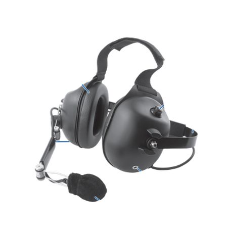 auricular con atenuación de ruido requiere cable serie mcem segun el modelo de radio