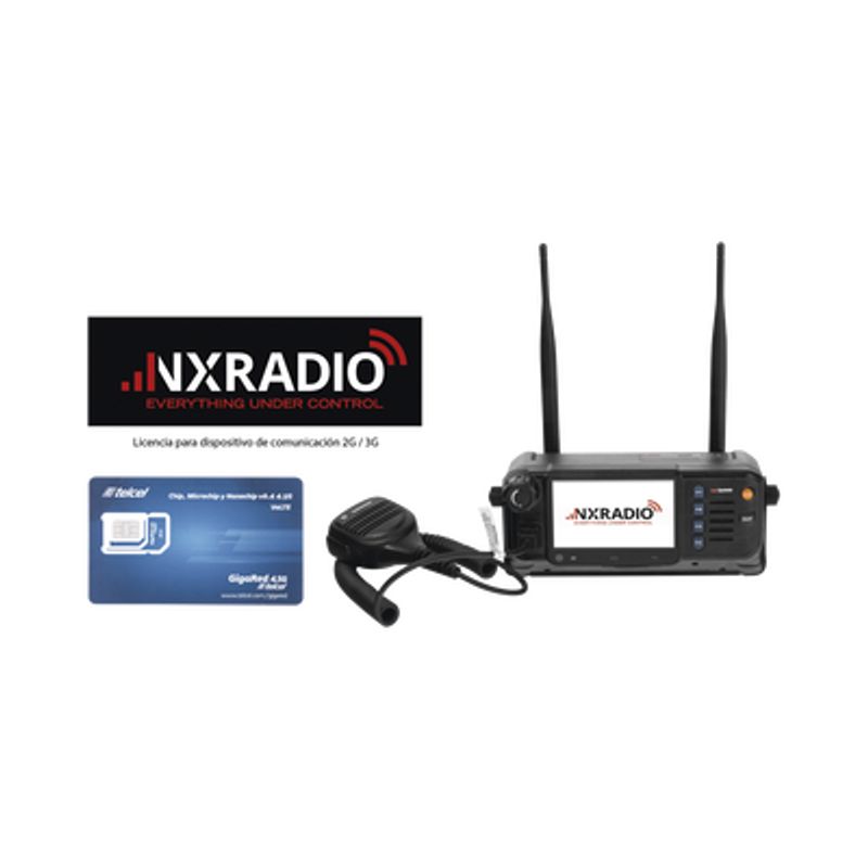 Kit Radio Poc  Licencia Nxradioterminal Incluye Radio Poc Móvil 4g Lte M5
