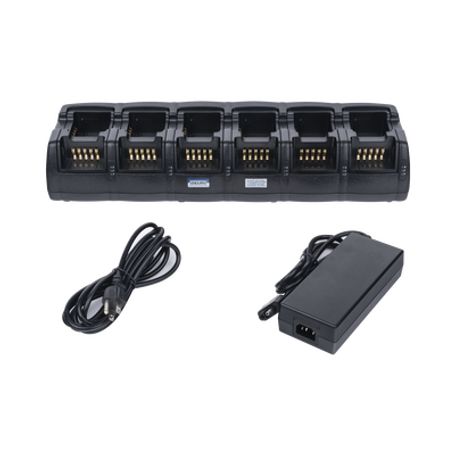 Multicargador De 12 Radios Motorola Ep350/ Cp185 Para Bateria Pmnn4080r