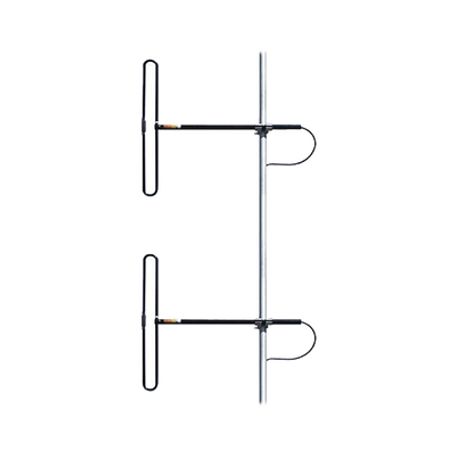 Antena Base De 2 Dipolos Para 138174 Mhz 3 Db De Ganancia N Macho