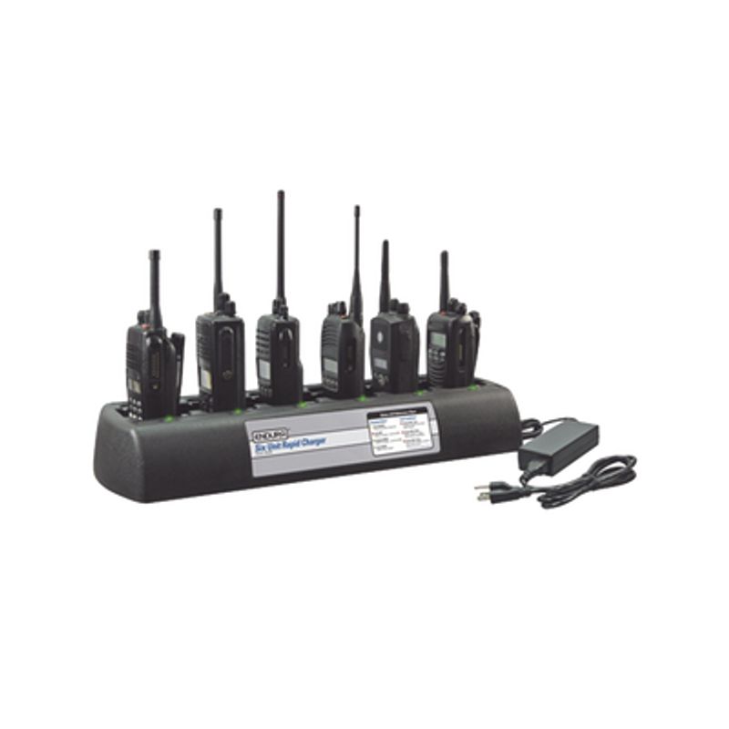 Multicargador De 6 Cavidades Para Radios Kenwood Tk3230 Pro Talk Xls.