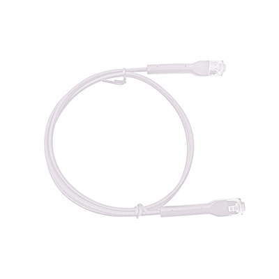 Mini Patch Cord Cat6 Ultra Slim 3 Metros (9.84 Pies) Blanco ? Ahorra Espacio sin Organizadores, con Bota Flexible