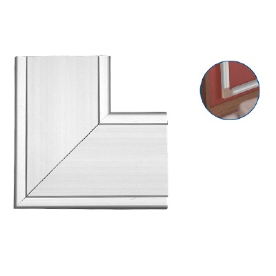 Accesorio en L de Aluminio, compatible con canaleta INKA151