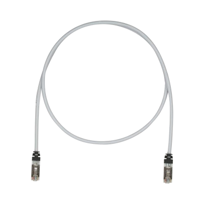 Patch Cord Cat6A, Blindado S/FTP, CM/LS0H, 4.57 Metros (15 Pies), Color Gris