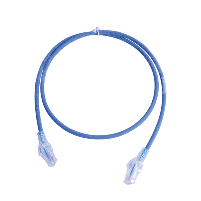 Patch Cord MC5 Modular Cat5e UTP, CM/LS0H, 2.13 Metros (7 Pies), Color Azul, Versión Bulk (Sin Empaque Individual)