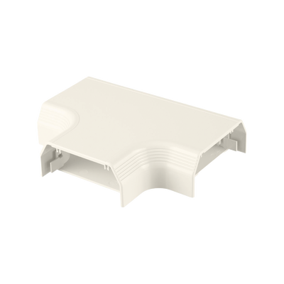 Accesorio en T, para uso con canaleta T70, Material PVC Rígido, Color Blanco