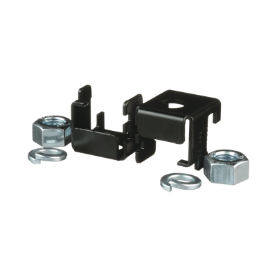 Soporte para Montaje en Charola Tipo Escalerilla, Compatible con Rieles de 9.5 x 38.1 mm o 9.5 x 50.8 mm, Uso Con Varilla Roscada de 5/8, Color Negro