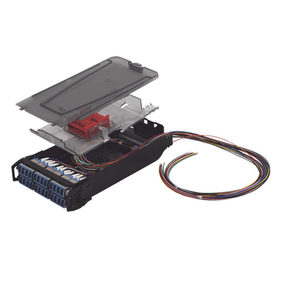 Cassette para Empalme (Fusión) LightVerse, Hasta 24 Fibras, Conectores LC/UPC Shuttered, para Fibra Monomodo, 900um, 1 Metro (3.28 Pies)
