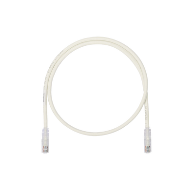 Cable de Parcheo UTP, Cat6A, 24 AWG, CM, Color Blanco, 2 Metros (6.56 Pies)