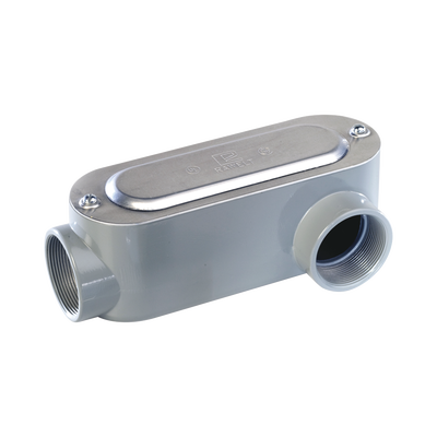 Caja Oval Roscada tipo LL de 2 1/2 chica (63.5 mm) / Incluye tapa y tornillos.