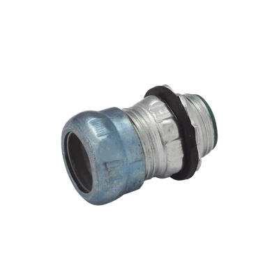 Conector de Compresión Impermeable Aislado de Acero Galvanizado para Pared Delgada de 1 1/2 .