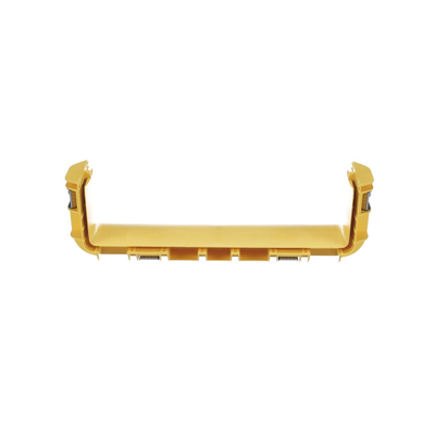 Union Recta Cople, Para Canaleta FiberRunner™ 12X4, Color Amarillo