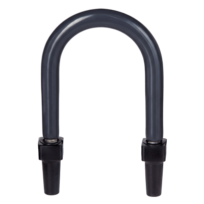 Abrazadera U de Pata Larga con Recubrimiento de PVC para Tubo de 1/2 (12.7 mm).