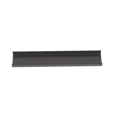 Canaleta FiberRunner™ 12X4, de PVC Rígido, Color Negro, 1.8 m de Largo