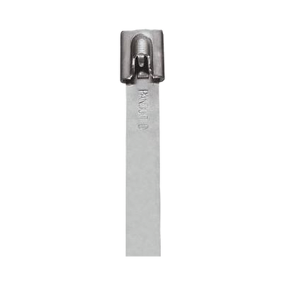 Cincho StrongHold de Acero Inoxidable Tipo 304, 998 mm largo x 6.6 mm ancho, Color Metálico, Paquete de 25pz