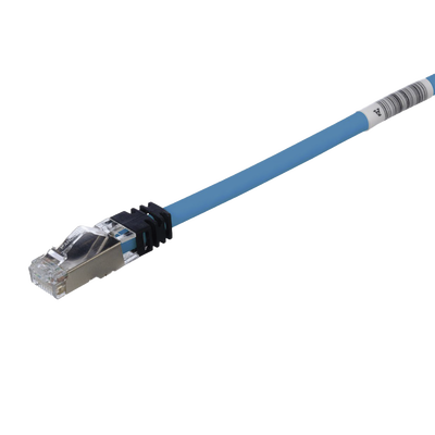 Patch Cord Cat6A, Blindado S/FTP, CM/LS0H, 2 Metros (6.56 Pies), Color Azul