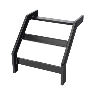 (CHCVET1X12EPK) CURVA VERTICAL EXTERIOR TUBULAR 1.5 DE PERALTE X 12 ANCHO PINTURA EPOX COLOR NEGRO, INCLUYE COPLe y tornilleria