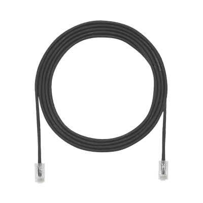 Cable de Parcheo UTP Cat6A, CM/LSZH, Diámetro Reducido (28AWG), Color Negro, 4 ft.