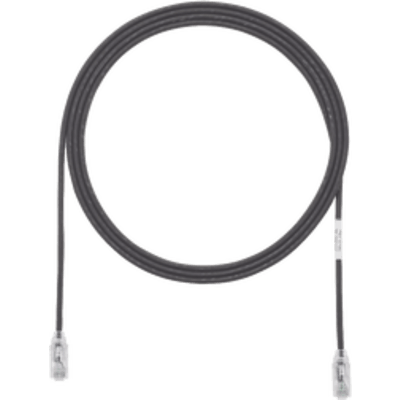 Cable de Parcheo TX6, UTP Cat6, Diámetro Reducido (28AWG), Color Negro, 2 ft.