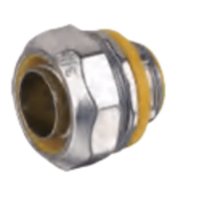 Conector Metálico Recto para Tubo Liquid Tight de 1/2/ Aleación de Zinc.