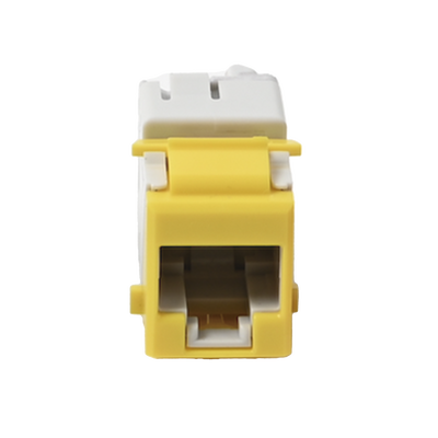 Jack Ultramax Cat6a, Utp, Tipo Keystone, Color Amarillo, Punch Down